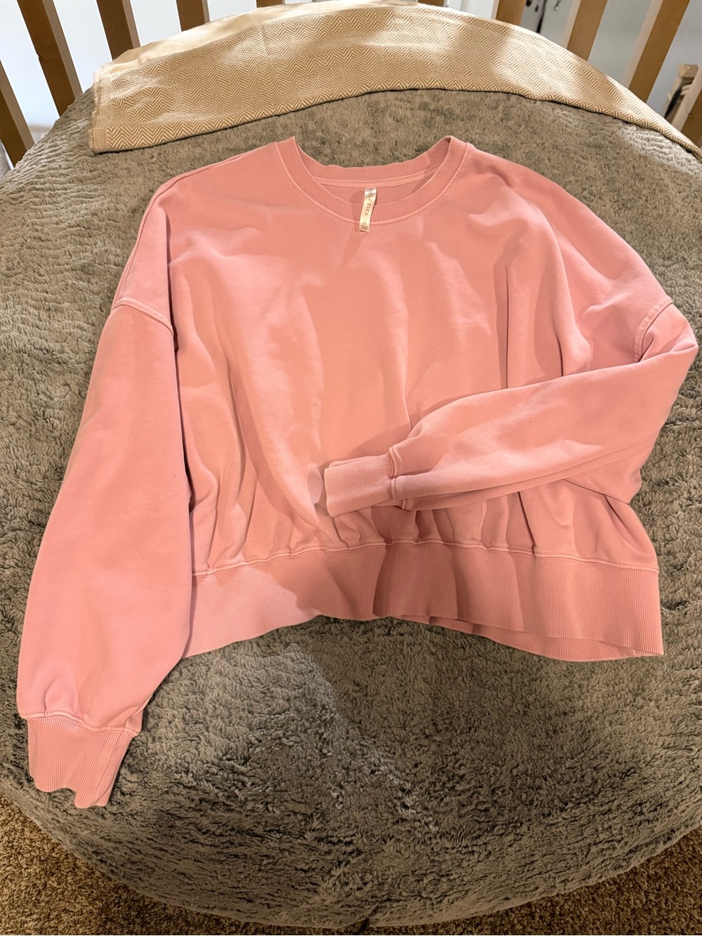 Fabletics Year Round Terry Crop Sweatshirt